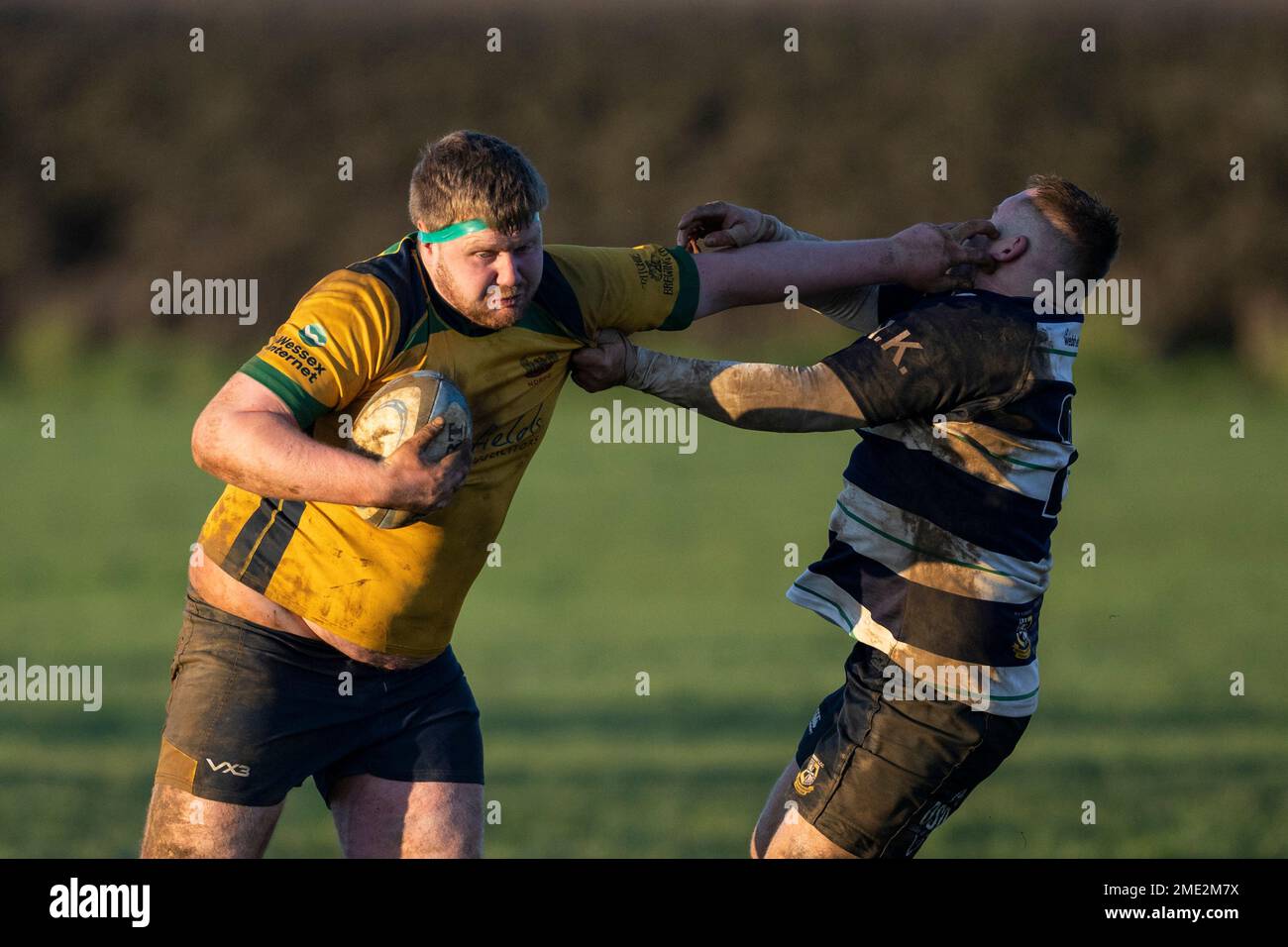 North Dorset RFC - Gillingham - Dorset - England. North Dorset Badgers gegen Westbury RFC. Samstag, 21. Januar, 2023 Stockfoto