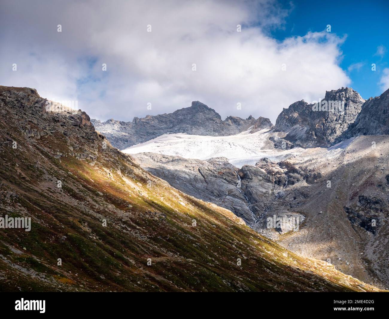 Frankreich, Auvergne-Rhone-Alpen, Berglandschaft des Vanoise-Nationalparks Stockfoto