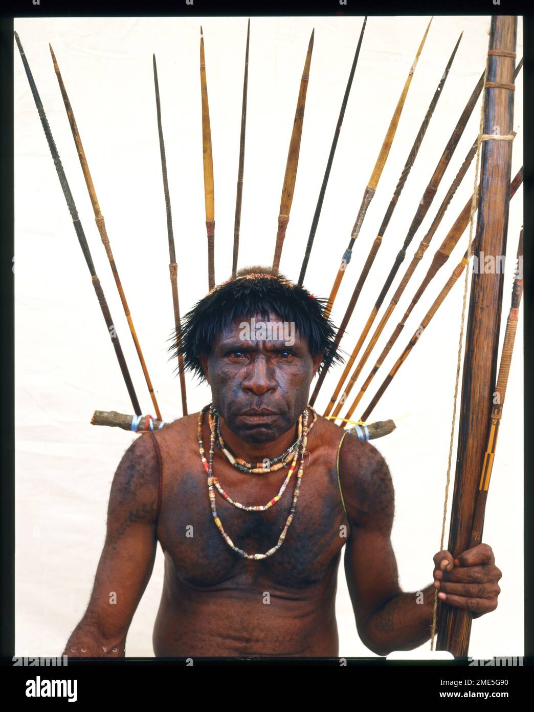 Michael Oyna vom Namari-Clan aus Chuave, Provinz Chimbu, Papua-Neuguinea Stockfoto