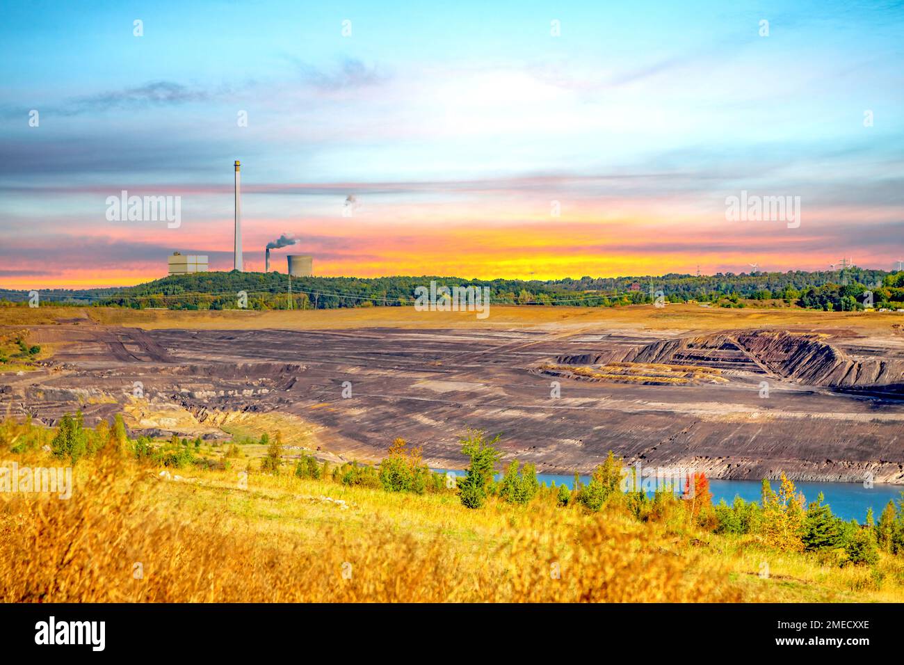 Opencast Mine, Schoeningen, Deutschland Stockfoto
