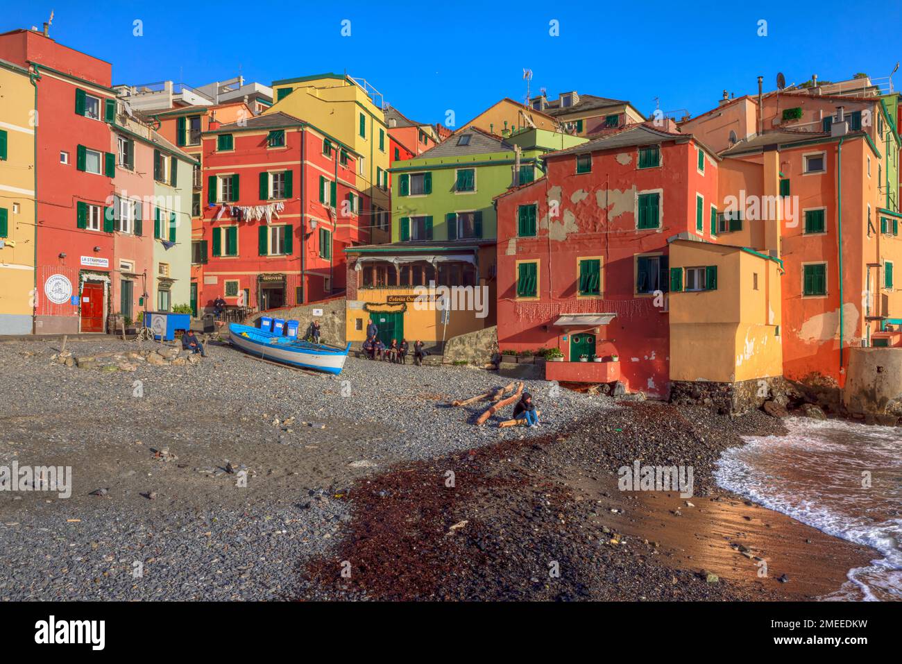 Boccadasse, Genua, Ligurien, Italien Stockfoto