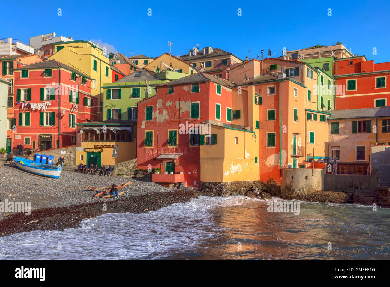 Boccadasse, Genua, Ligurien, Italien Stockfoto