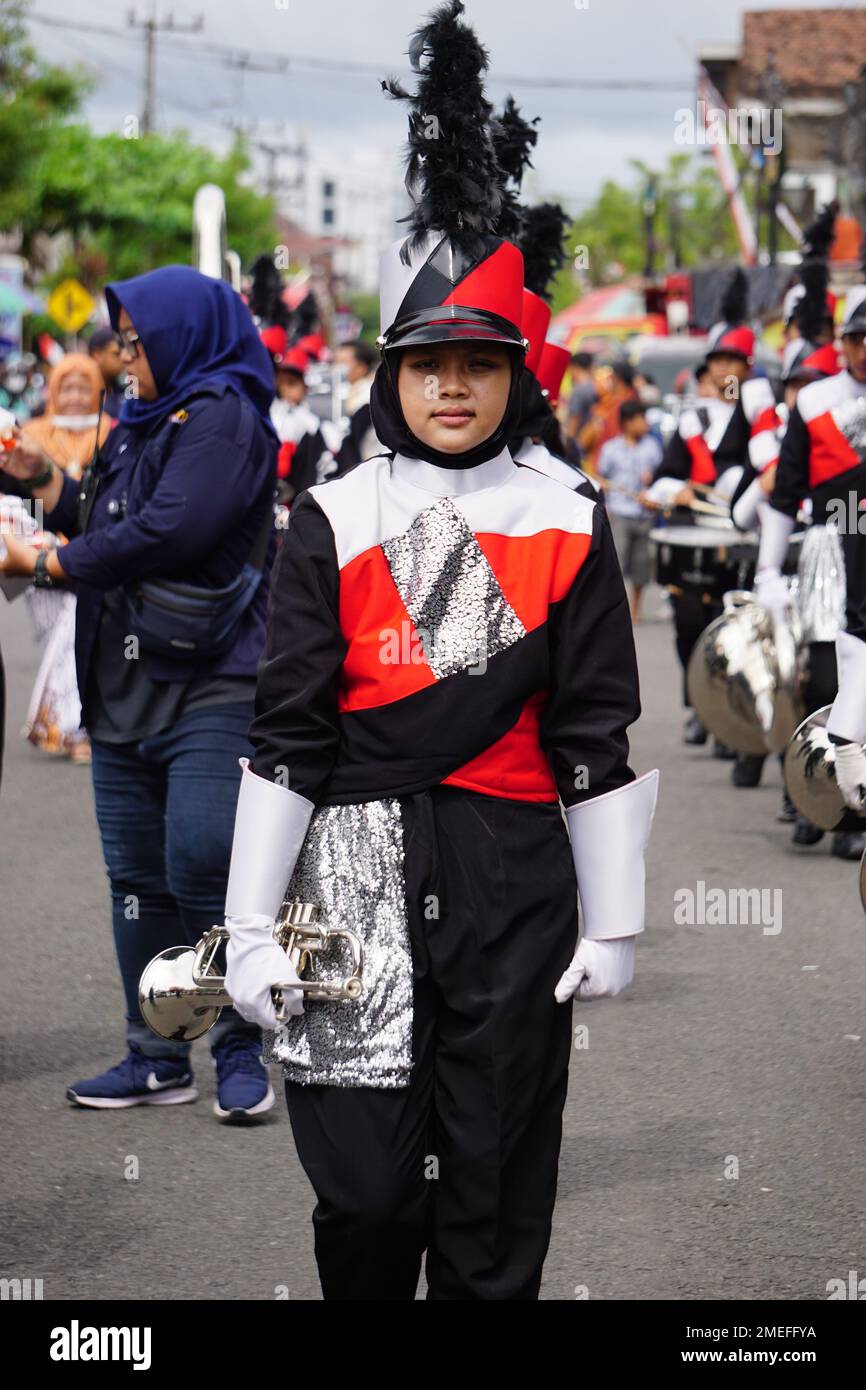 Indonesischer Karneval zur Feier des pancasila-Tages Stockfoto