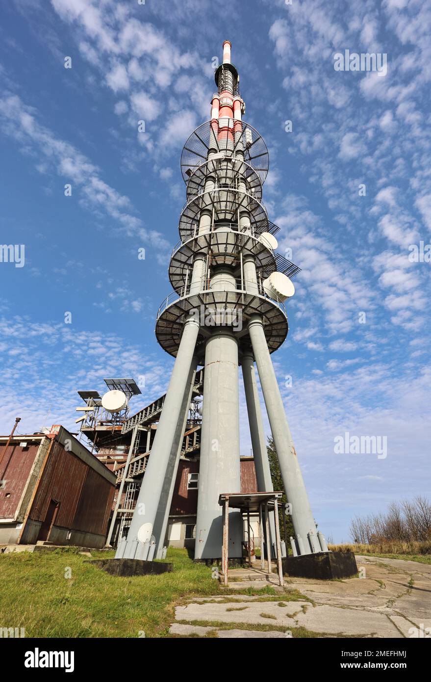Turm in Veľká Javorina, Slowakei Stockfoto
