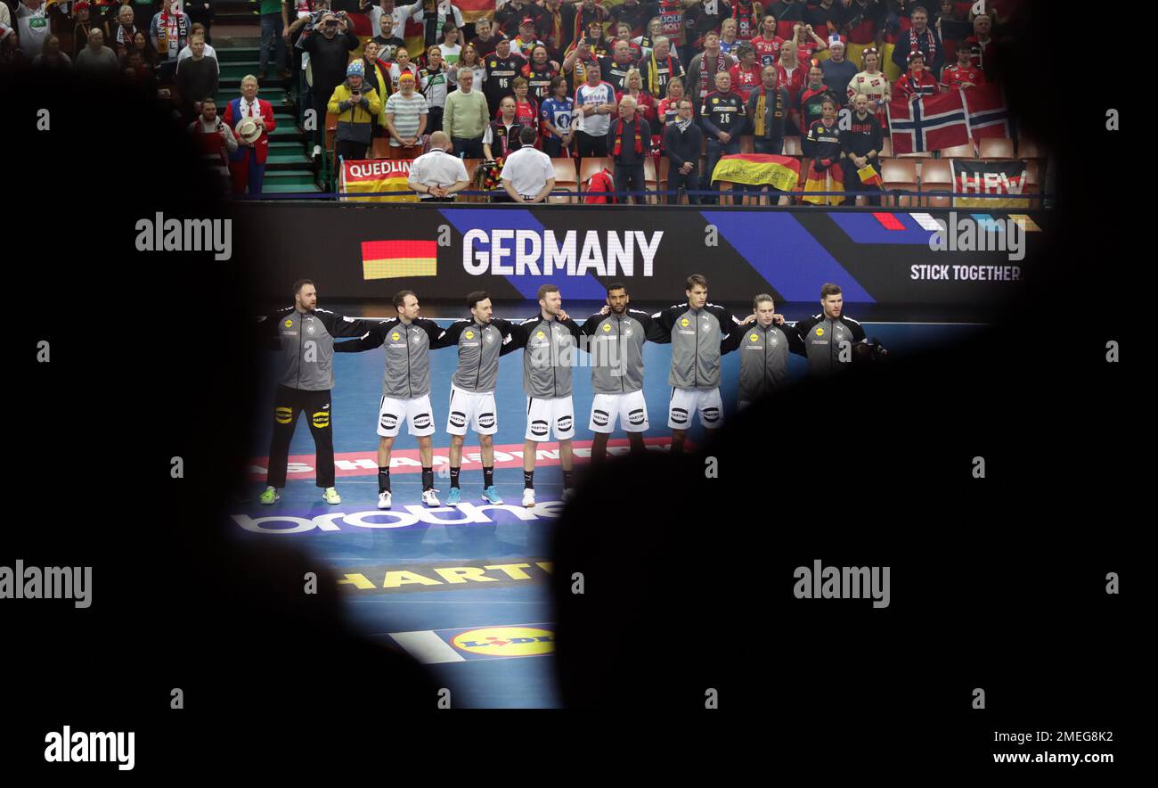 Team Deutschland Deutschland gegen Norwegen 28. IHF Männer Handball World Championship Mainround Day 13 23.01.2023 Spodek Arena Katowice © diebilderwelt / Alamy Stock Stockfoto