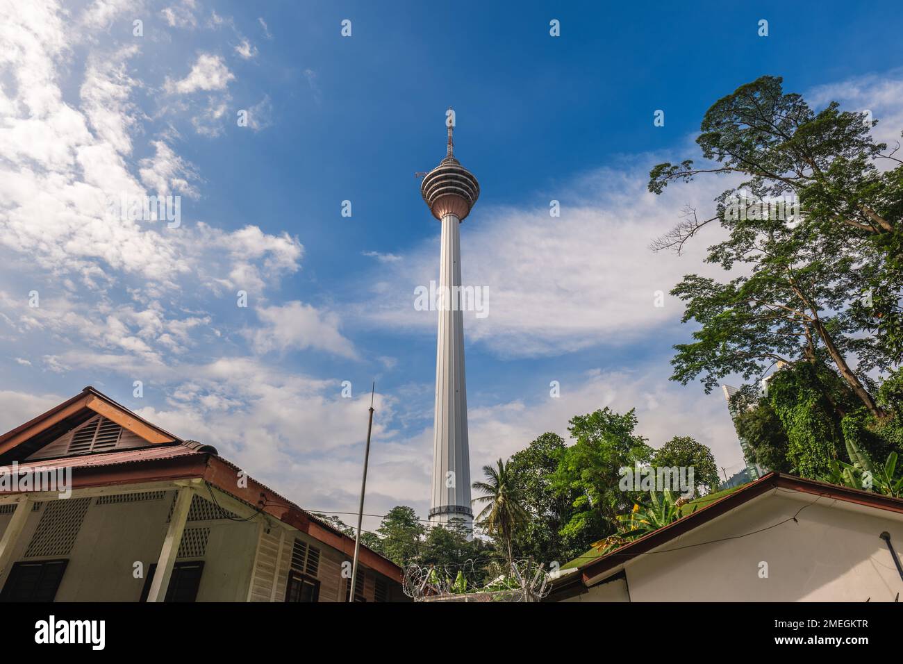 Kuala Lumpur Tower, ein Telekommunikationsturm in Kuala Lumpur, Malaysia. Stockfoto