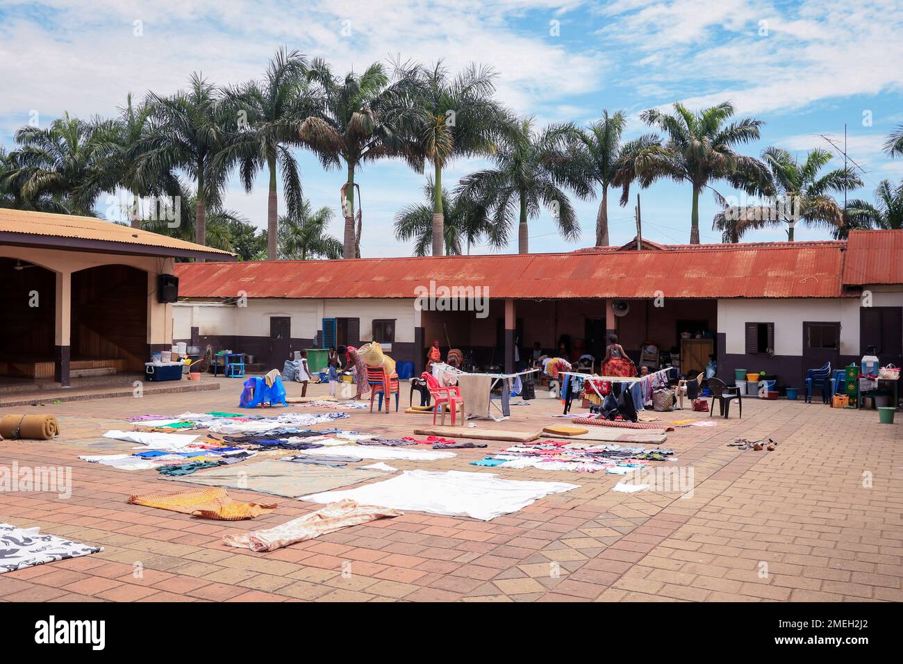 Kumasi, Ghana - 15. April 2022: Bild des Manhyia Palace Museums ist ein historisches Museum in Westafrika Stockfoto