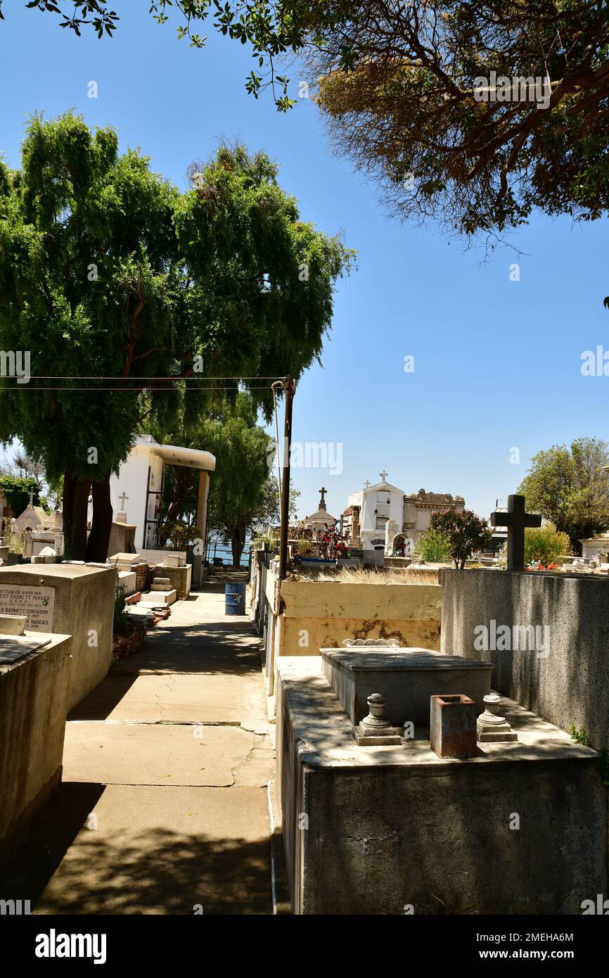 Valparaiso Cementerio No2 Chile südamerika Friedhof Stockfoto