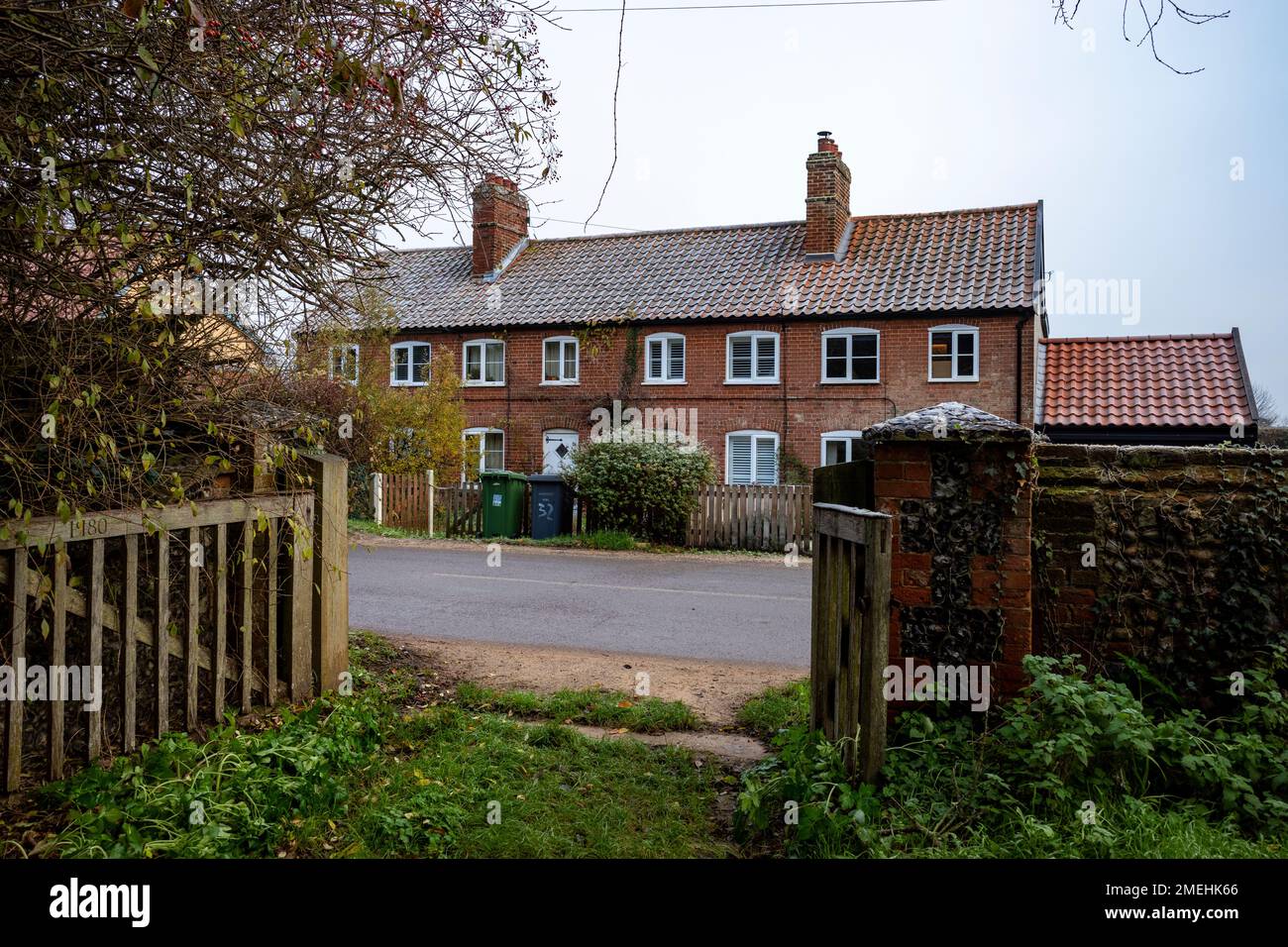 Wohnimmobilien Bawdsey Suffolk UK Stockfoto