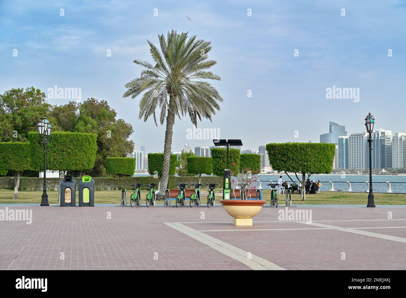 Abu Dhabi Marina, Vereinigte Arabische Emirate Stockfoto