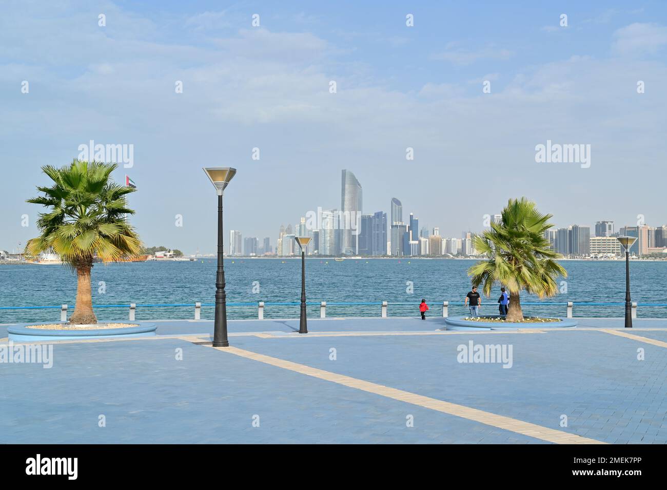 Abu Dhabi Marina, Vereinigte Arabische Emirate Stockfoto