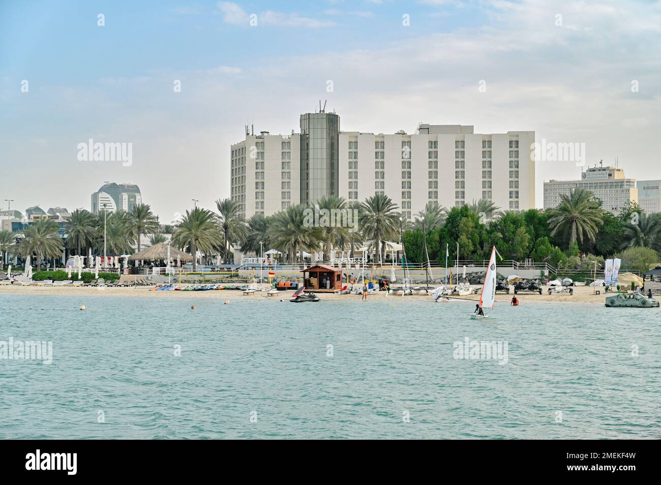 Abu Dhabi Marina, Vereinigte Arabische Emirate Stockfoto