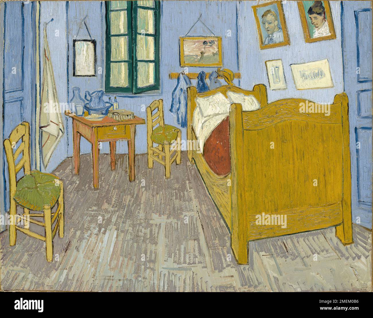 Vincent van Gogh, Vincents Schlafzimmer in Arles, 1889, Öl auf Leinwand, Musée d'Orsay, Paris, Frankreich. Sehr hohe Auflösungsdatei Stockfoto
