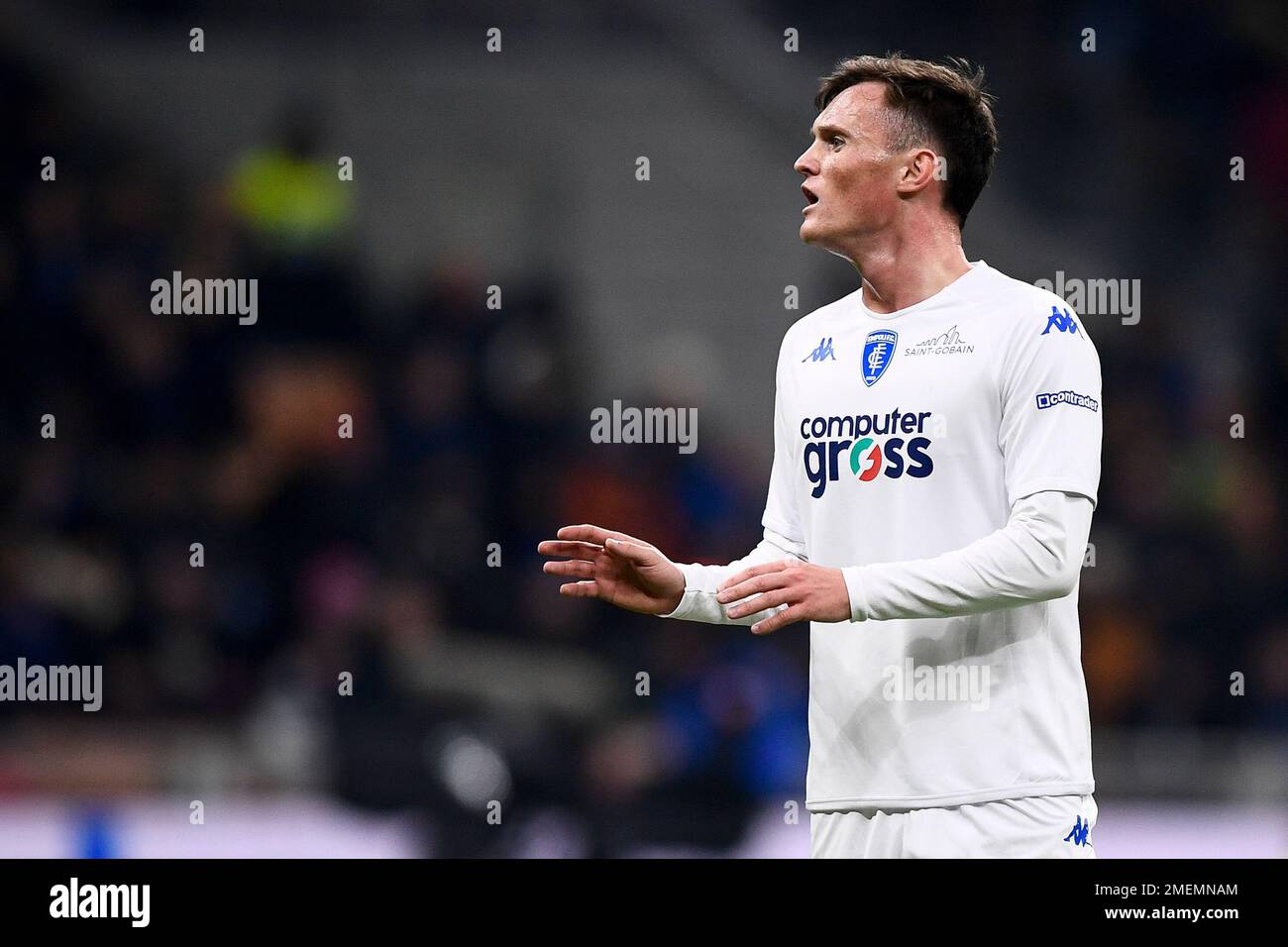 Mailand, Italien. 23. Januar 2023 Liam Henderson vom Empoli FC. Gesten während des Fußballspiels der Serie A zwischen dem FC Internazionale und dem Empoli FC. Kredit: Nicolò Campo/Alamy Live News Stockfoto