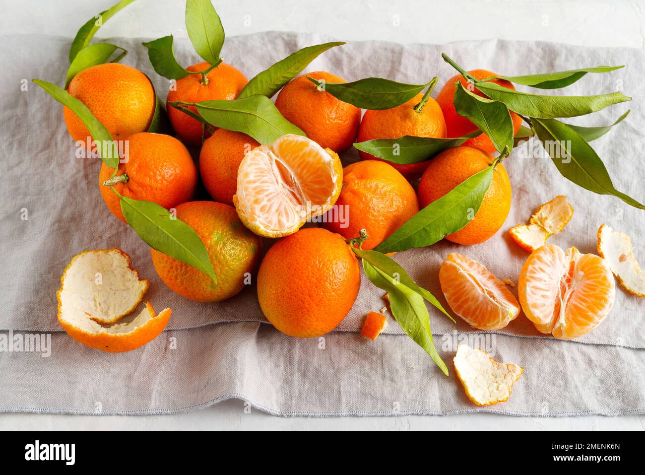 Clementine, Mandarin, Mandarine, Früchte. Stockfoto