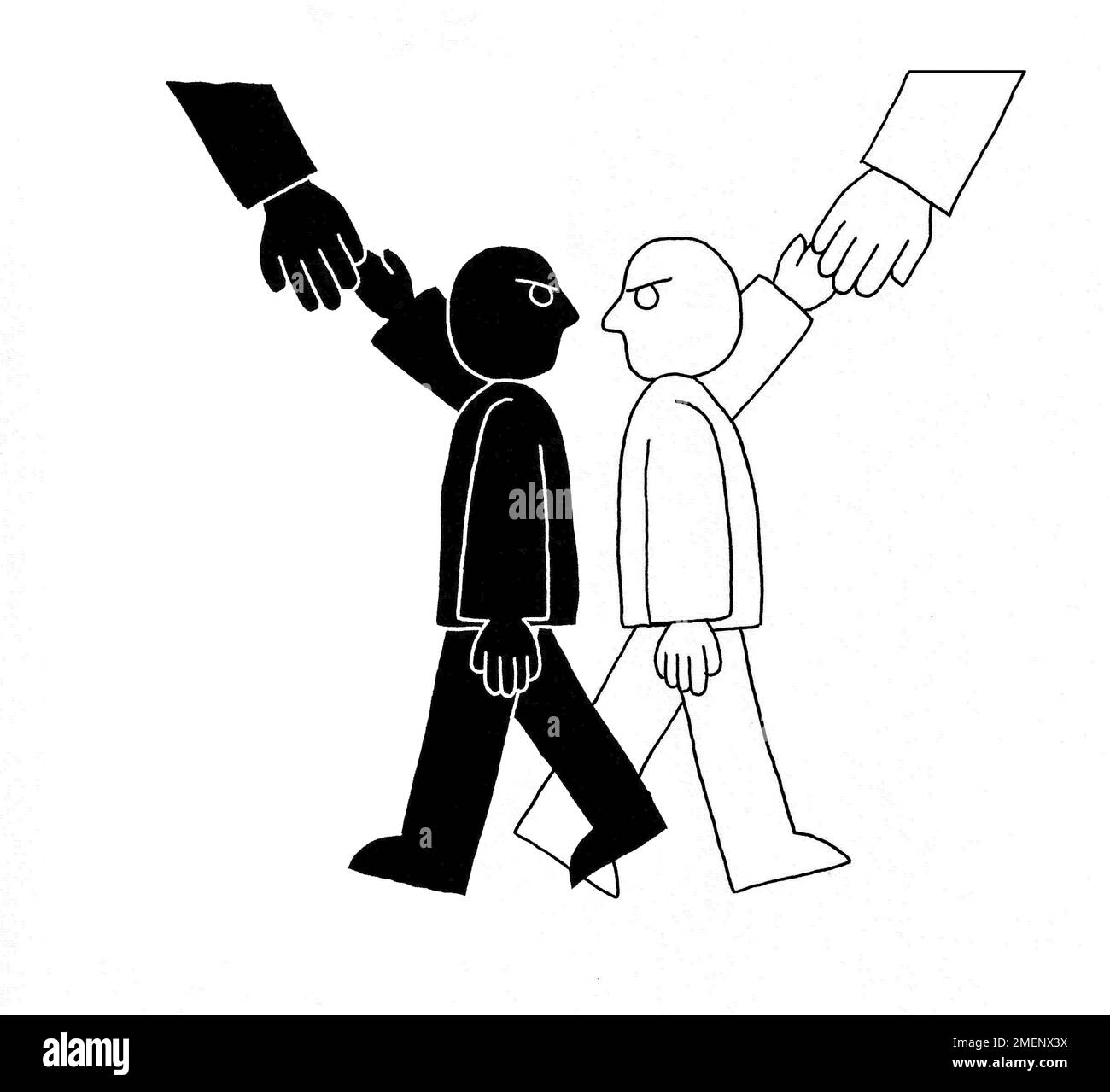 Rassismus und Vorurteile Stockfoto