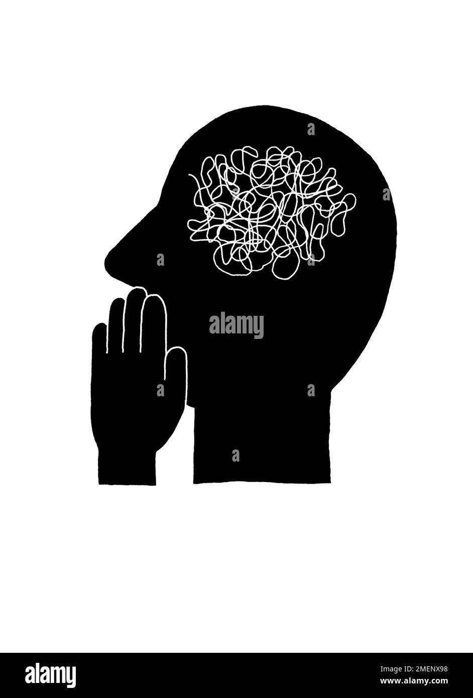 Was ist Bewusstsein Stockfoto