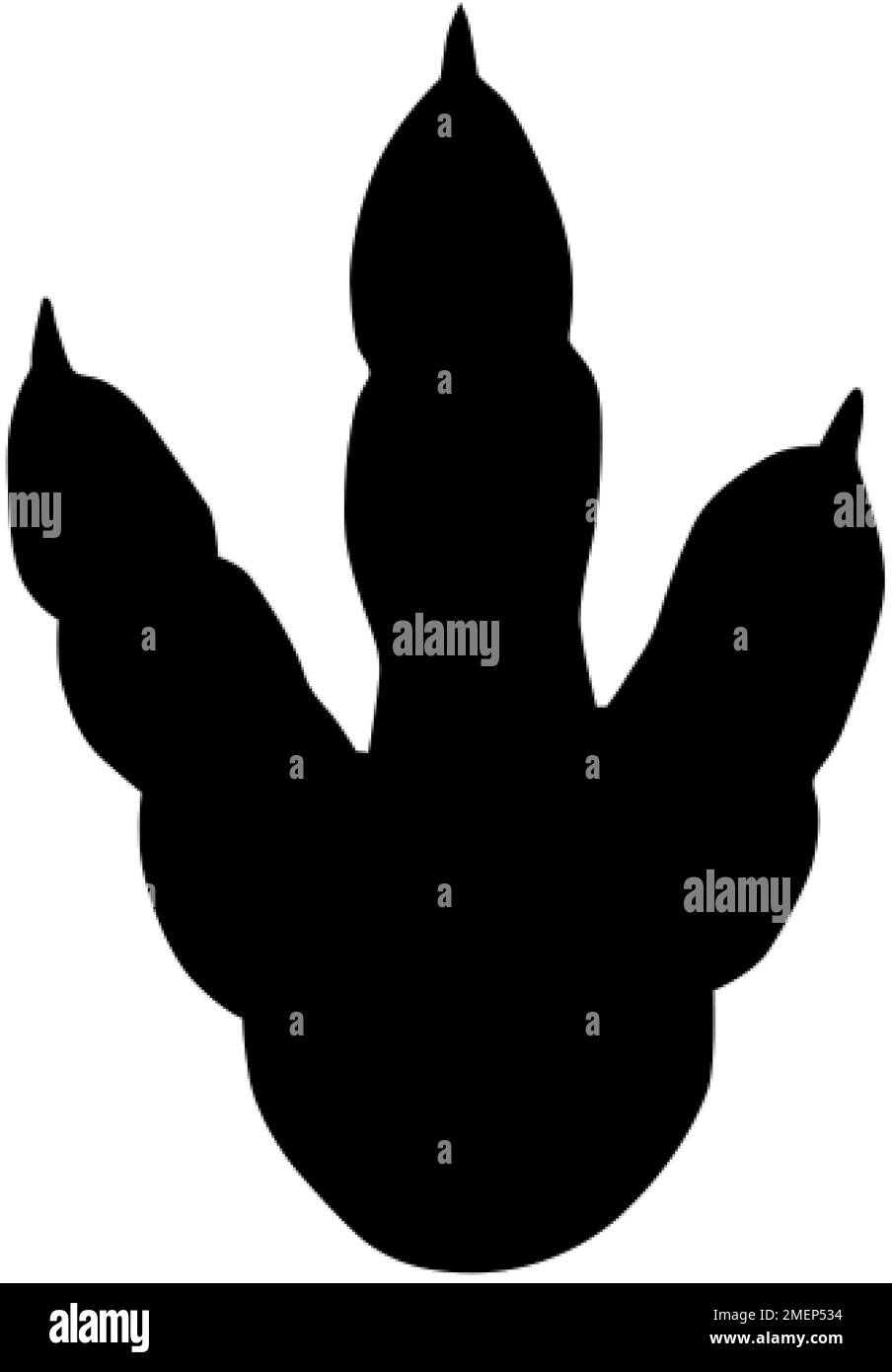 Dinosaurier-Fußabdruck Stockfoto