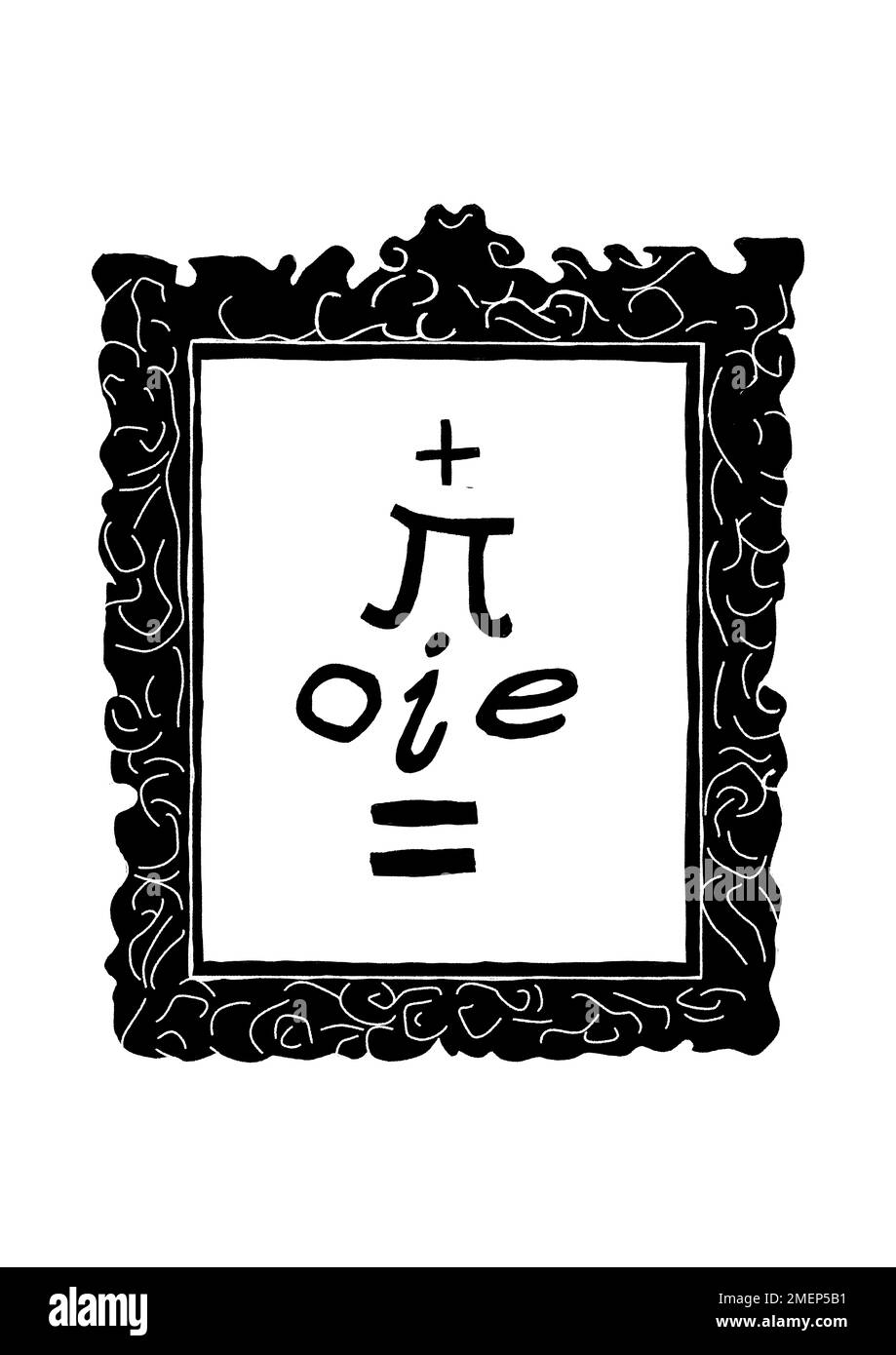 Eulers Identität Stockfoto