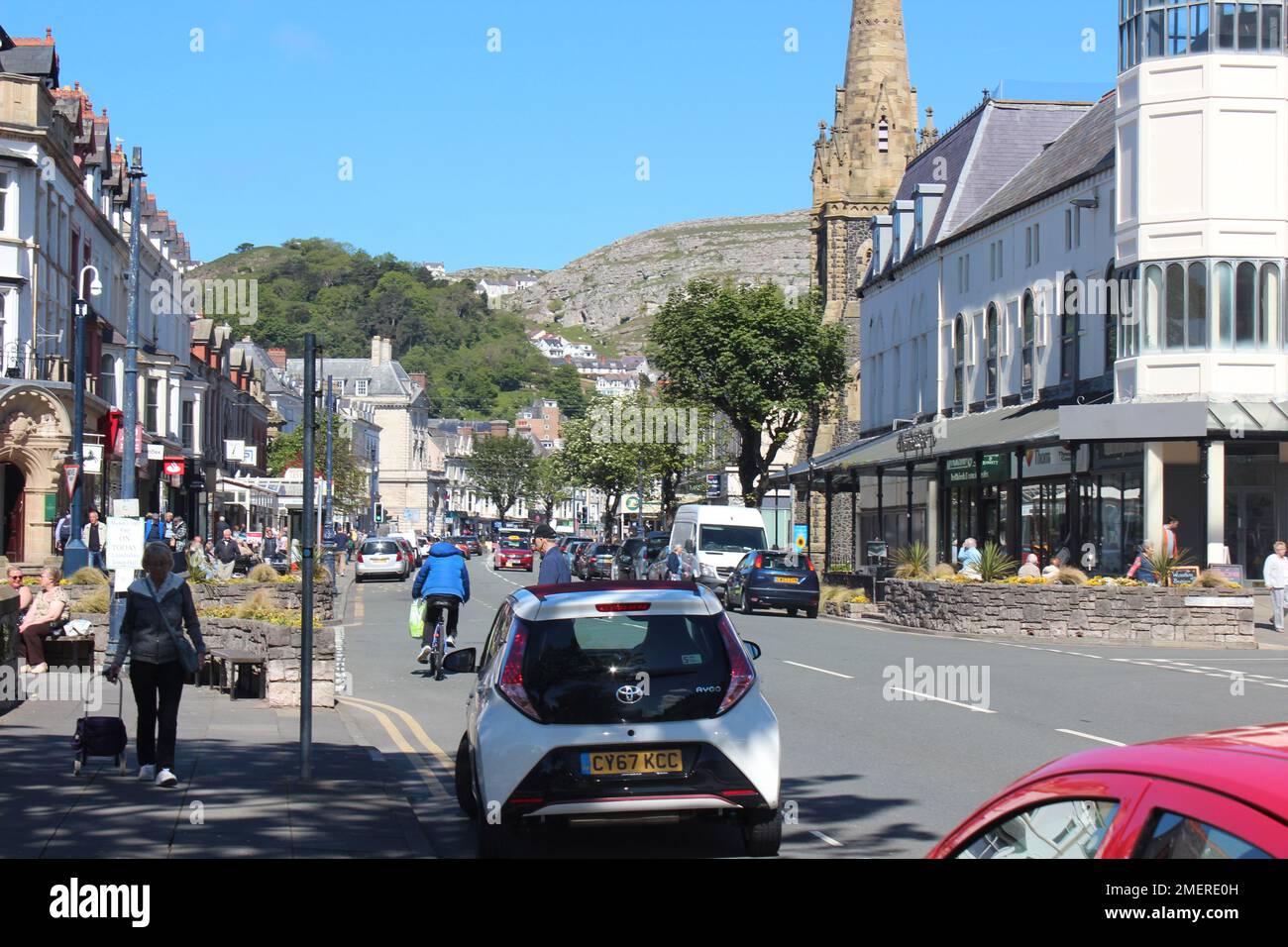 Llandudno ist eine Küstenstadt an der Küste von Nordwales Stockfoto