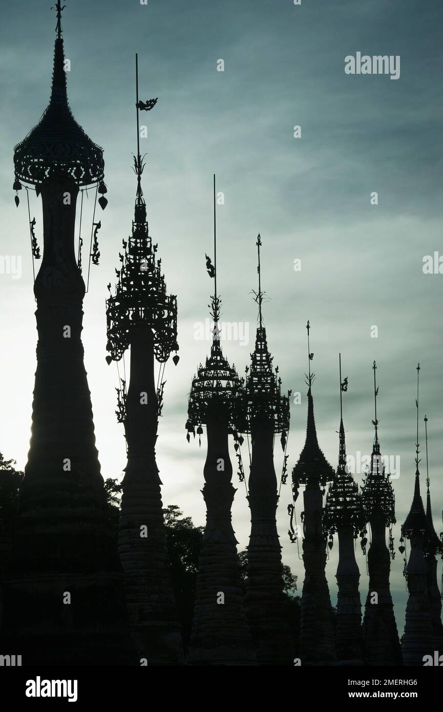 Myanmar, Ost-Myanmar, Kakku Stupa-Komplex Stockfoto Myanmar, Ost-Myanmar, Kakku Stupa-Komplex Stockfoto