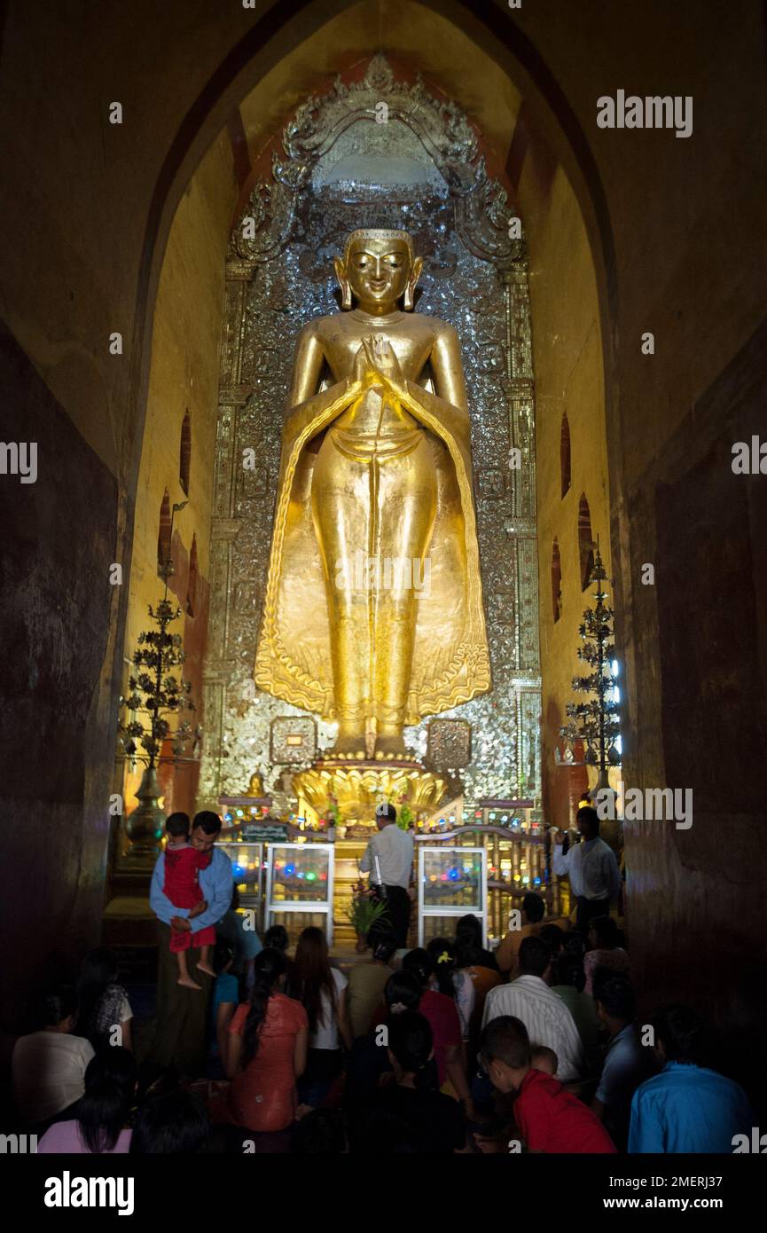 Myanmar, Westmyanmar, Bagan, Ananda-Tempel, 2. Buddha Stockfoto