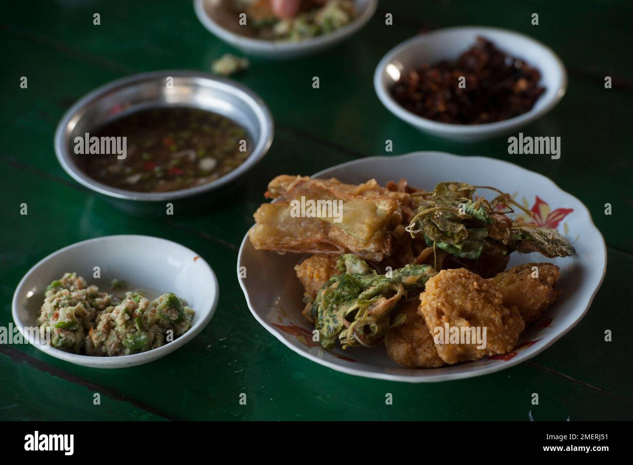 Myanmar, Bagan, verschiedene Straßenküche Stockfoto