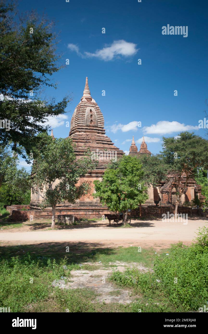 Myanmar, Westbirma, Bagan, Gubyauk Gyi-Tempel Stockfoto