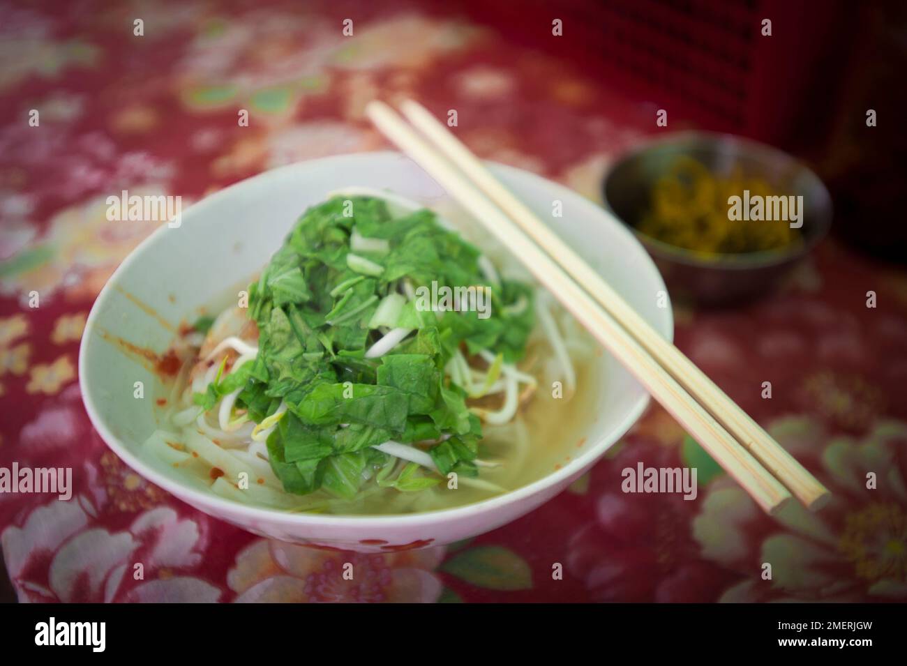 Myanmar, Ost-Myanmar, Shan Noodles Stockfoto