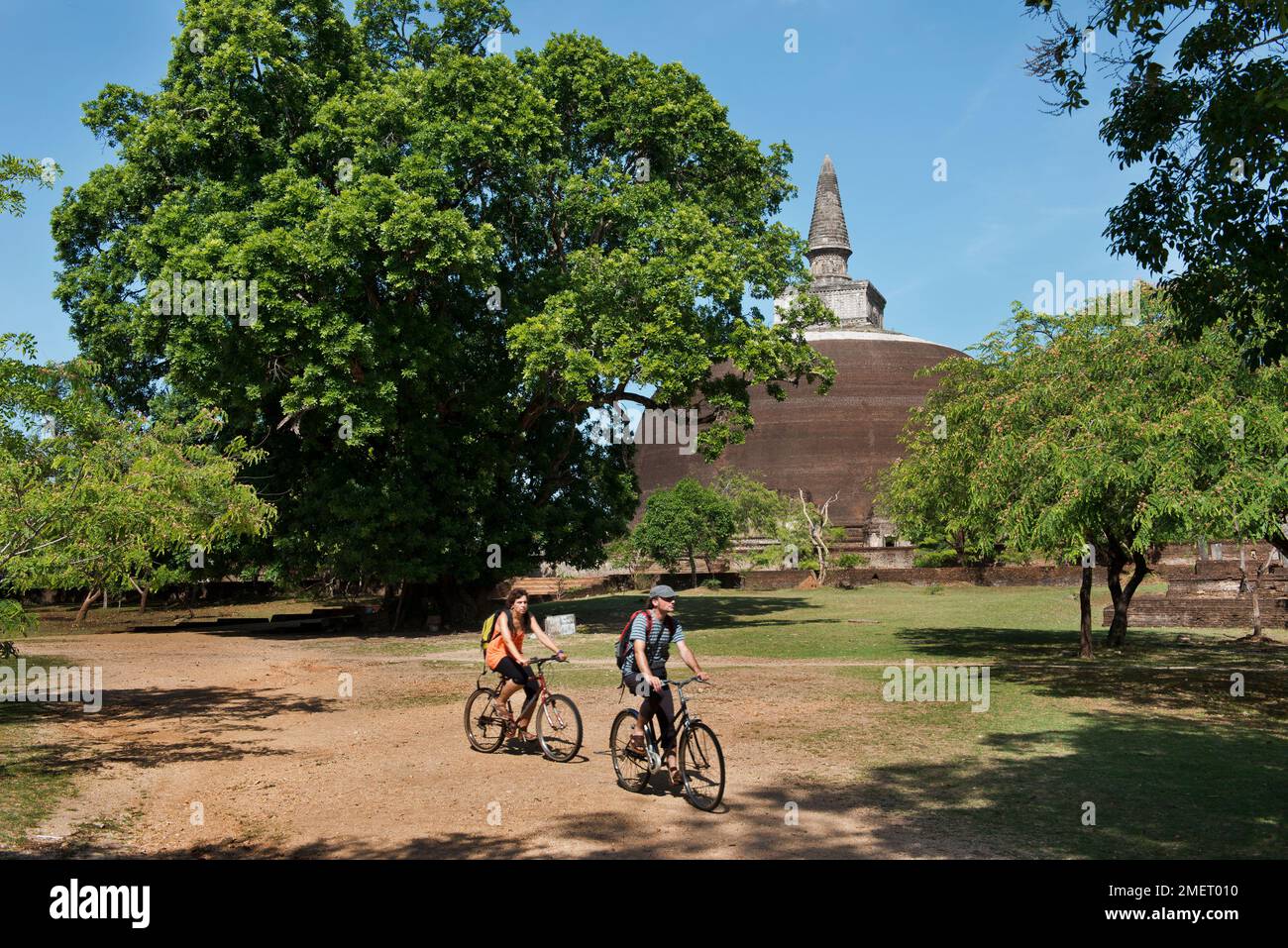 Nordzentralprovinz, Polonnaruwa, Rankot Vihara, Sri Lanka Stockfoto