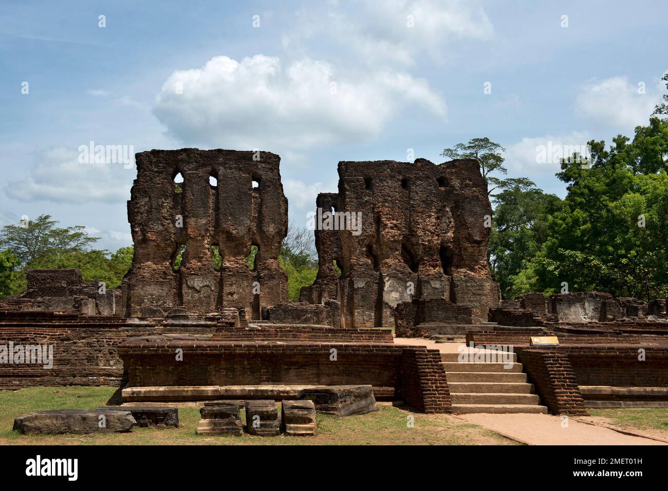 Kulturdreieck, Nordzentralprovinz, Polonnaruwa, Königspalast, Sri Lanka Stockfoto