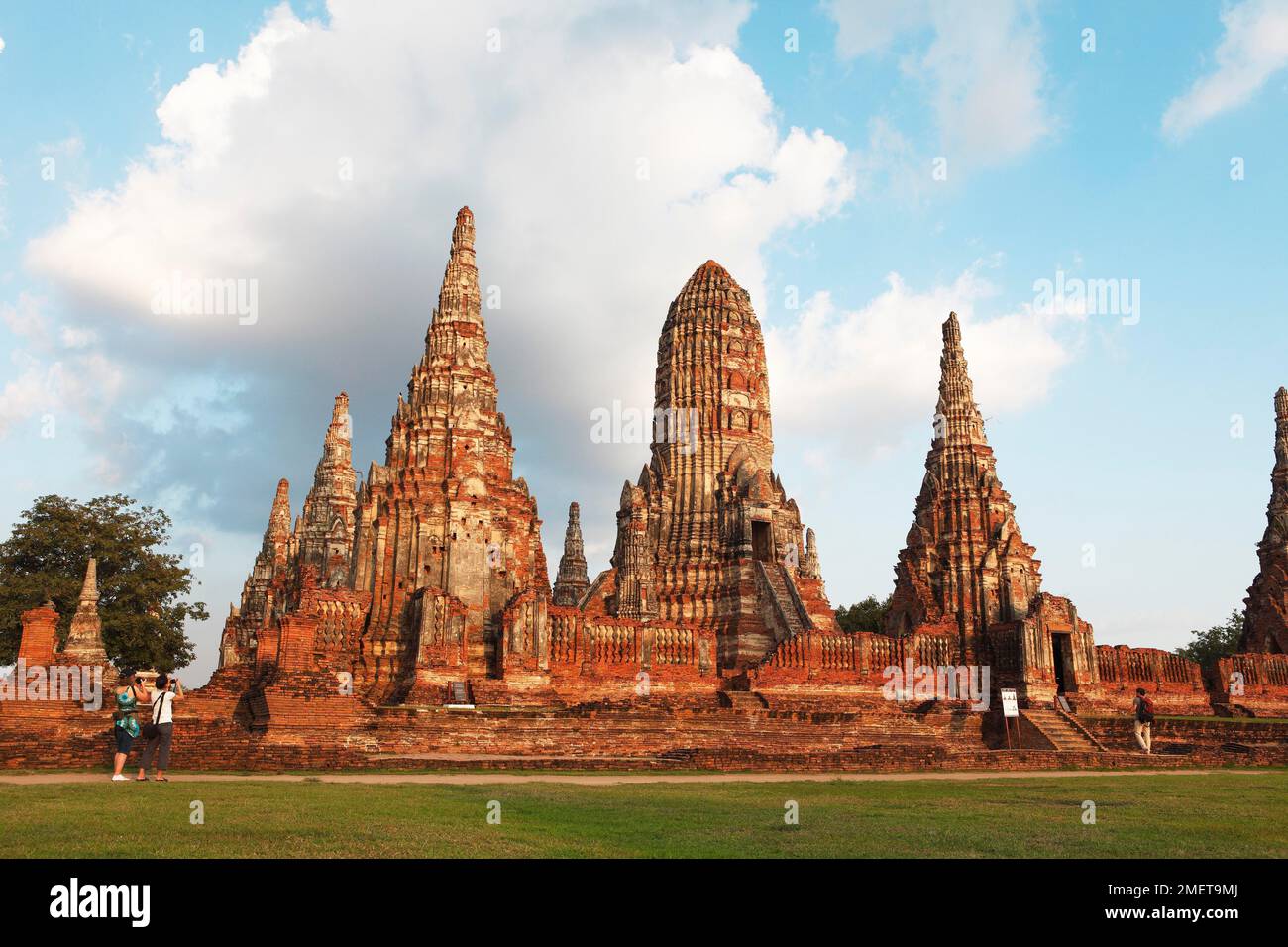 Towers of Wat Chai Wattanaram, Ayutthaya, Ayutthaya Province, Thailand Stockfoto