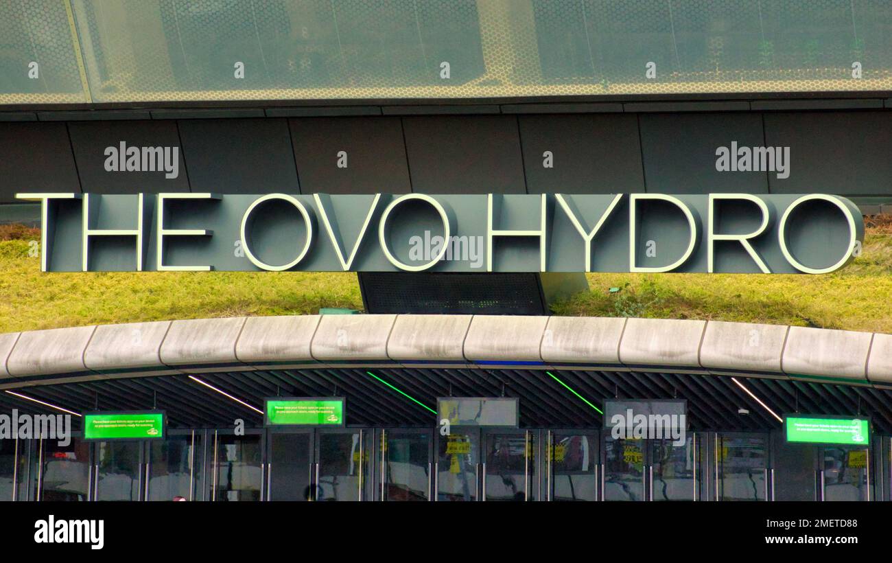 OVO Hydro Arena Exhibition Way, Stobcross Rd, Glasgow G3 8YW Stockfoto
