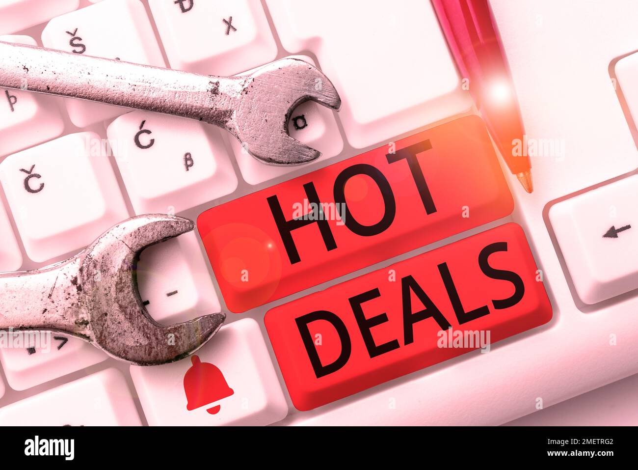 Konzeptionelle Darstellung von Hot Deals. Geschäftskonzept eine Vereinbarung, durch die einer der Patienten angeboten und akzeptiert wird Stockfoto