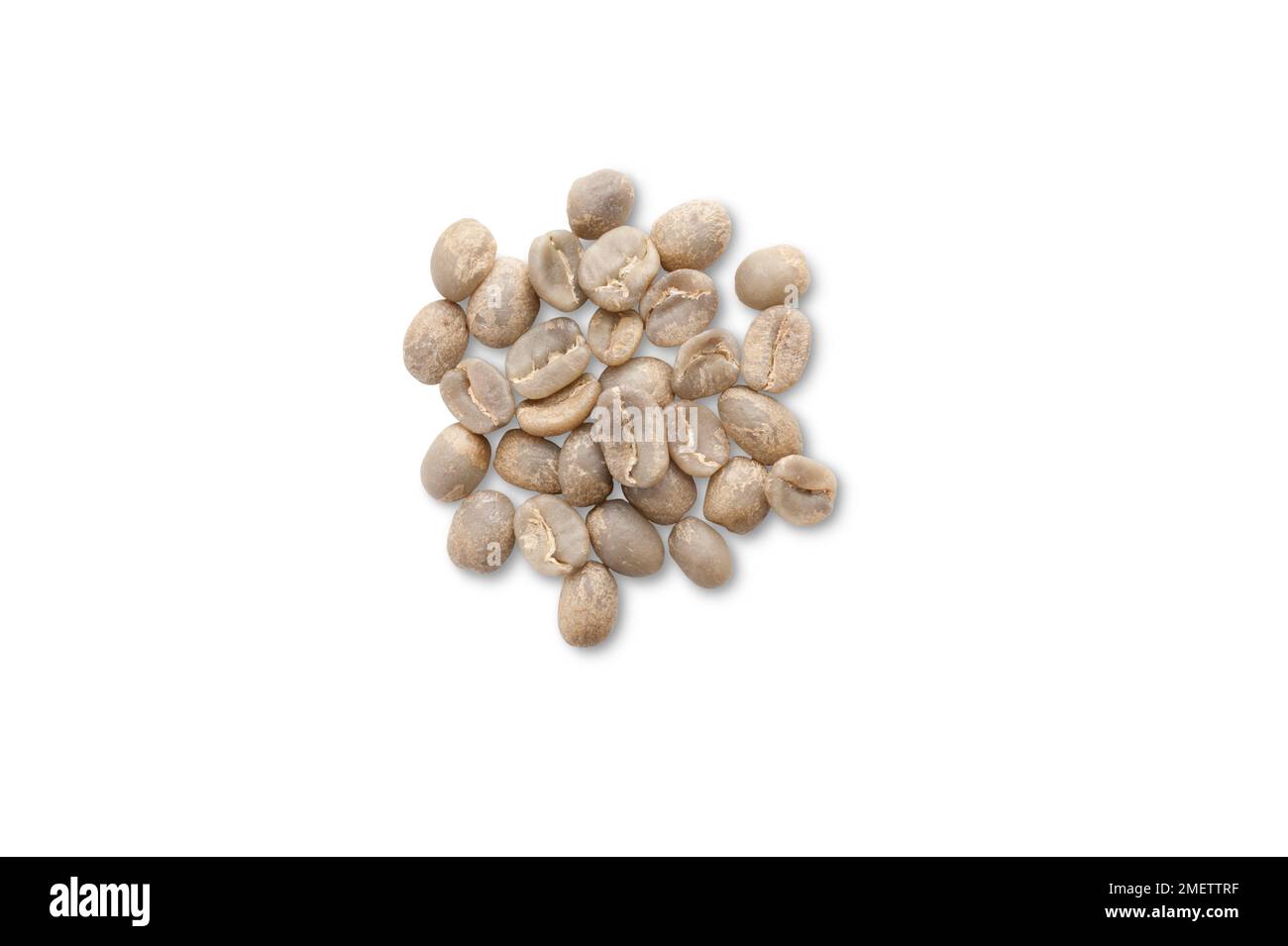 Ruanda, gewaschene Bourbon-Kaffeebohnen Stockfoto