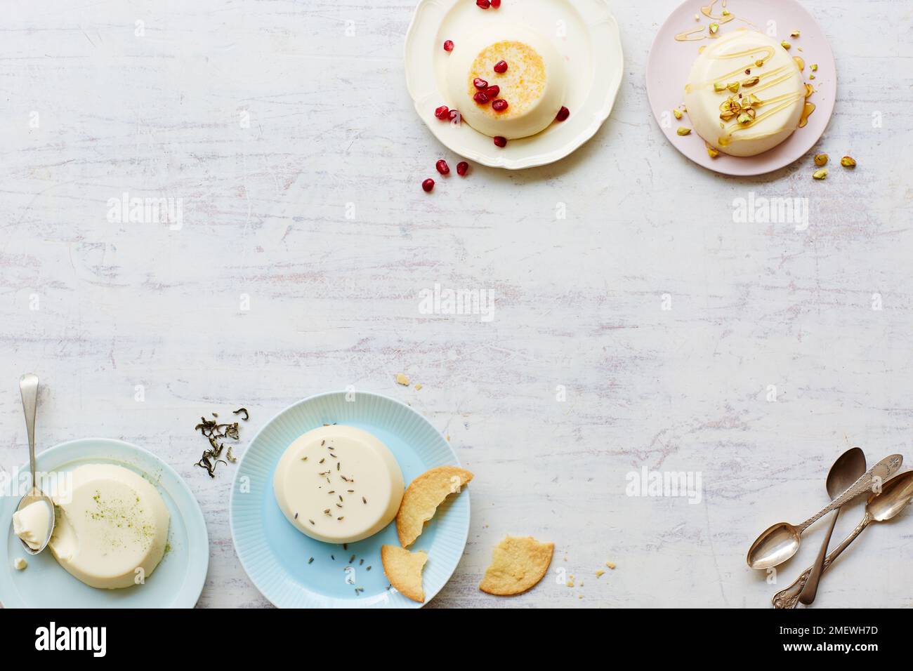 Panna Cottas Stockfoto