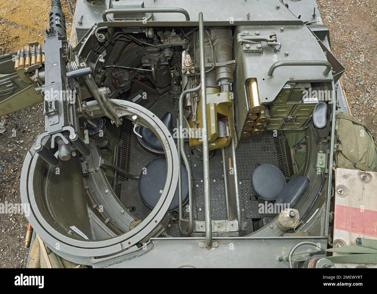 M18 Hellcat, Revolverinnenraum Stockfoto