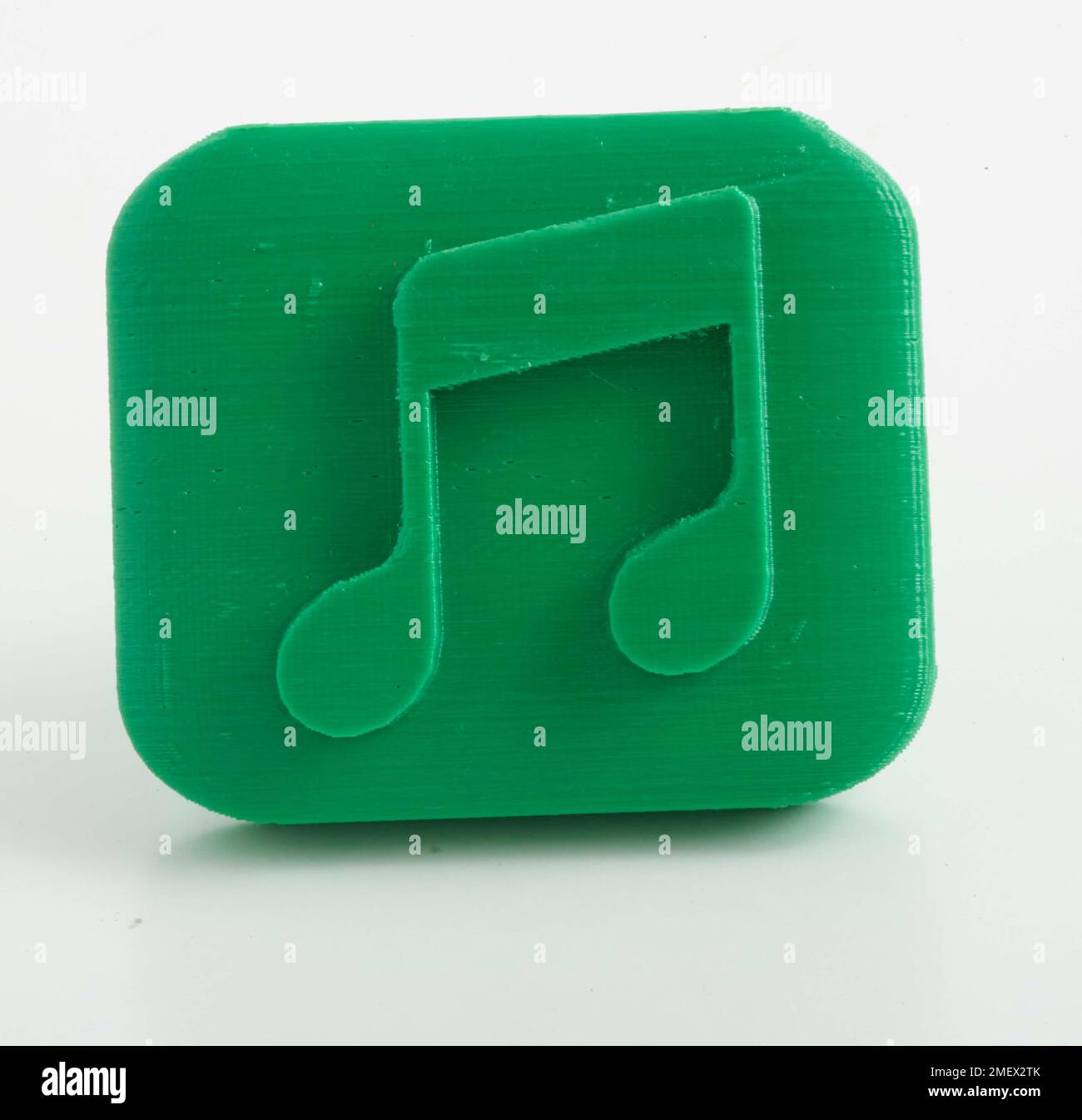 3D gedruckter Notenstempel Stockfoto