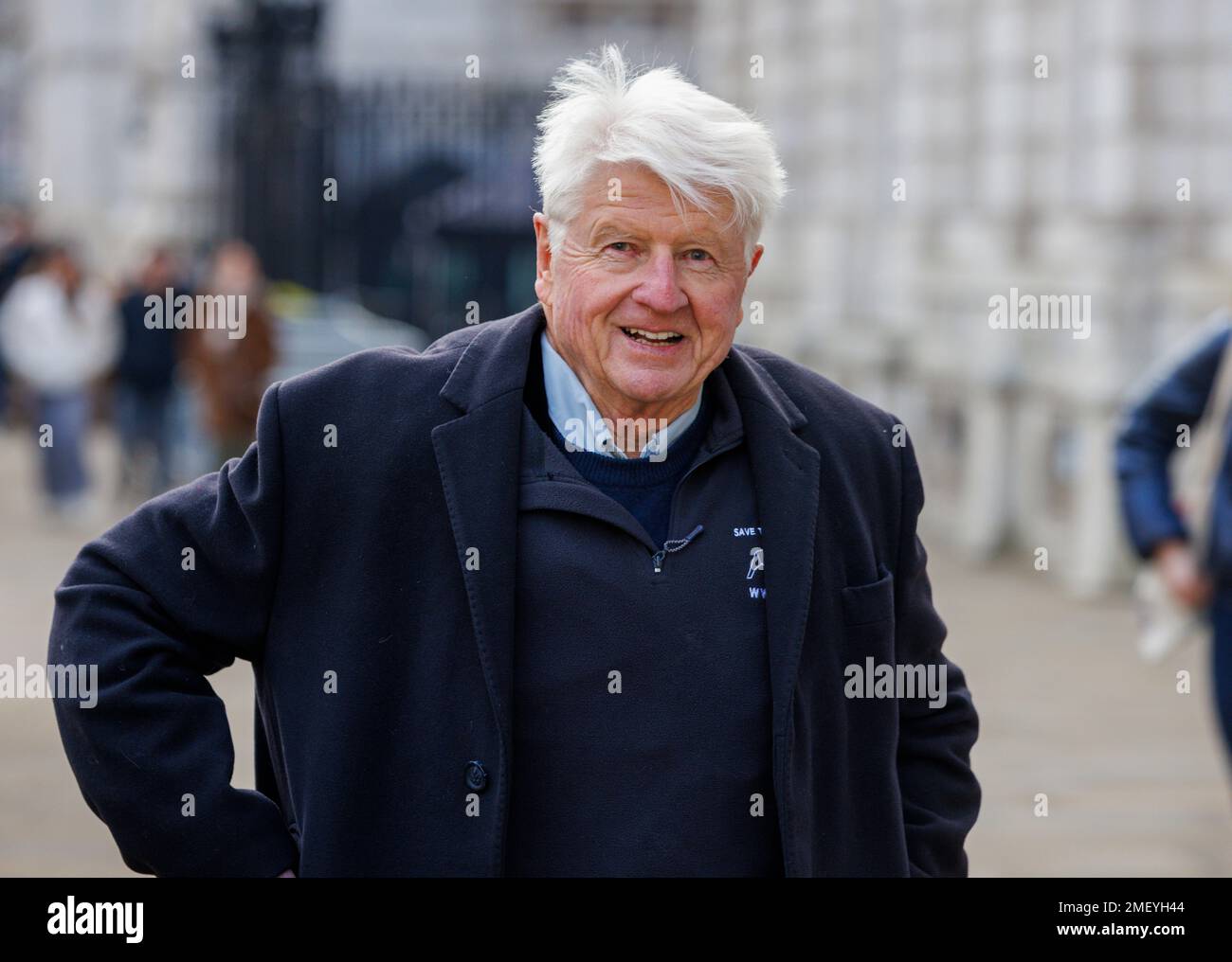 London, Großbritannien. 24. Januar 2023. Stanley Johnson, Vater von Boris JohnsonÕs, Umweltschützer und ehemaliger Abgeordneter. Kredit: Mark Thomas/Alamy Live News Stockfoto