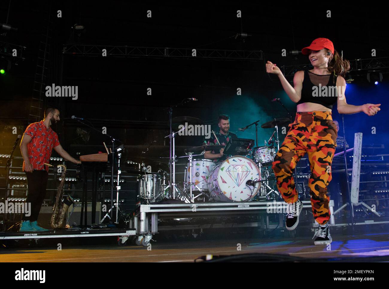 Misterwives in einem Konzert im Coral Sky Ampitheatre Stockfoto