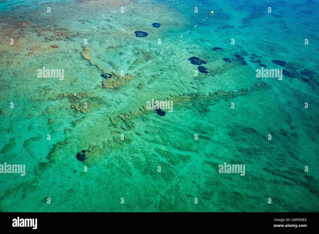 Luftaufnahme des Ägäischen Meeres in Cesme, Izmir, Türkei Stockfoto
