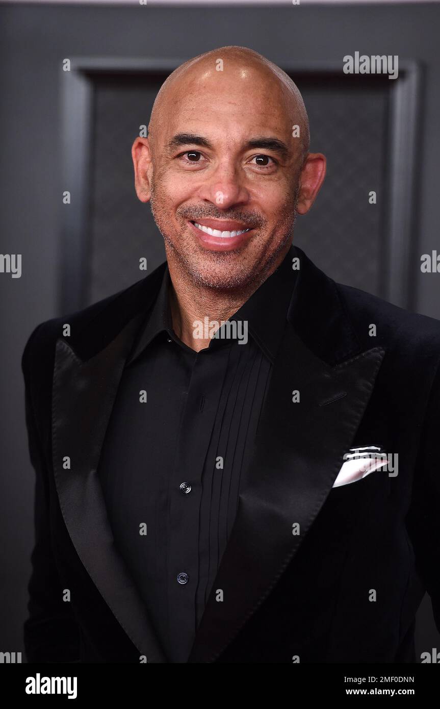 Harvey Mason Jr. arrives at the 63rd annual Grammy Awards at the Los Angeles Convention Center on Sunday, March 14, 2021. (Photo by Jordan Strauss/Invision/AP) Stockfoto