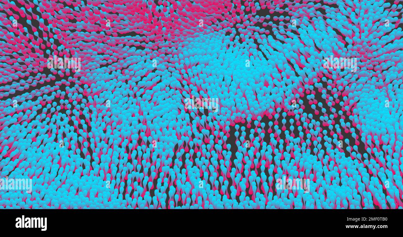 Abstrakter Hintergrund mit molekularer Struktur. 3d-Vektordarstellung. Stock Vektor