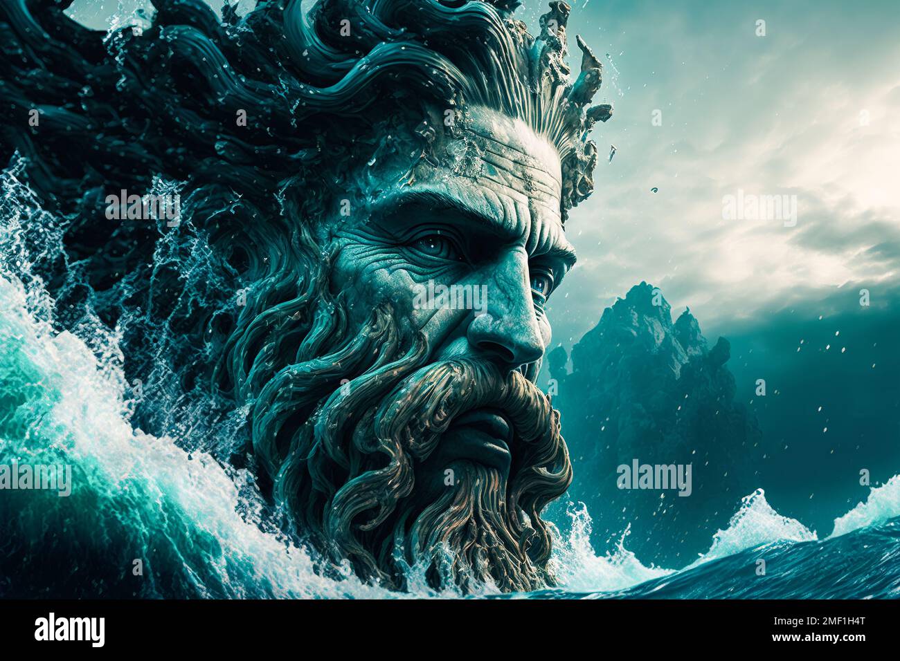 Poseidon Der Gott Des Meeres www.alamy.de