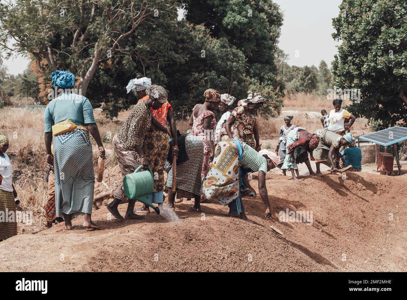 Ouagadougou, Burkina Faso. Dezember 2017. Burkina Faso ist ein sehr armes Land, in dem die Wirtschaft im Wesentlichen auf der Landwirtschaft basiert Stockfoto