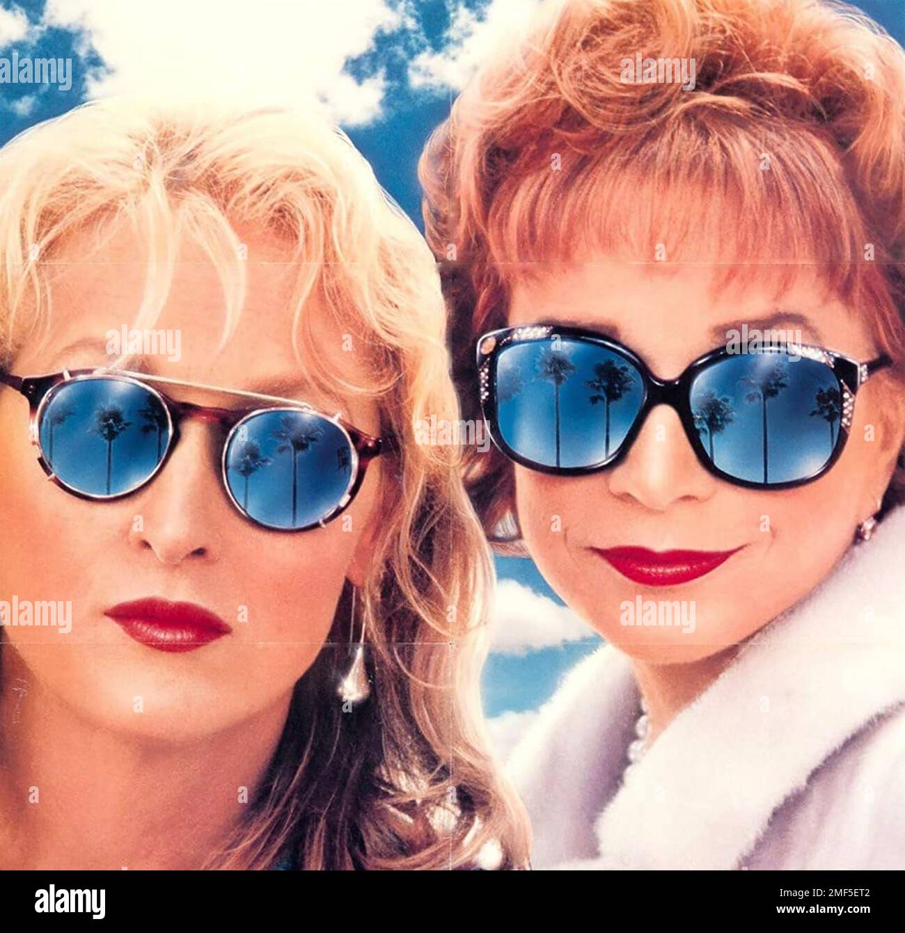 POSTKARTEN VOM RAND 1990 Columbia Pictures Film mit Meryl Streep links und Shirley MacLaine Stockfoto