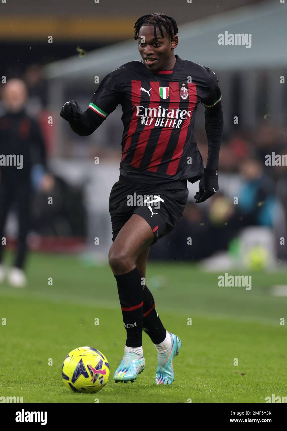 Mailand, Italien, 8. Januar 2023. Rafael Leao von AC Milan beim Spiel der Serie A in Giuseppe Meazza, Mailand. Der Bildausdruck sollte lauten: Jonathan Moscrop/Sportimage Stockfoto