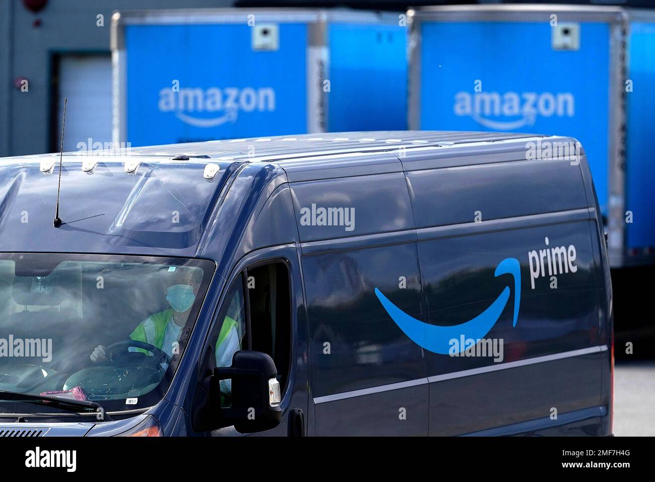 FILE In this Oct. 1, 2020, file photo, an Amazon Prime logo appears