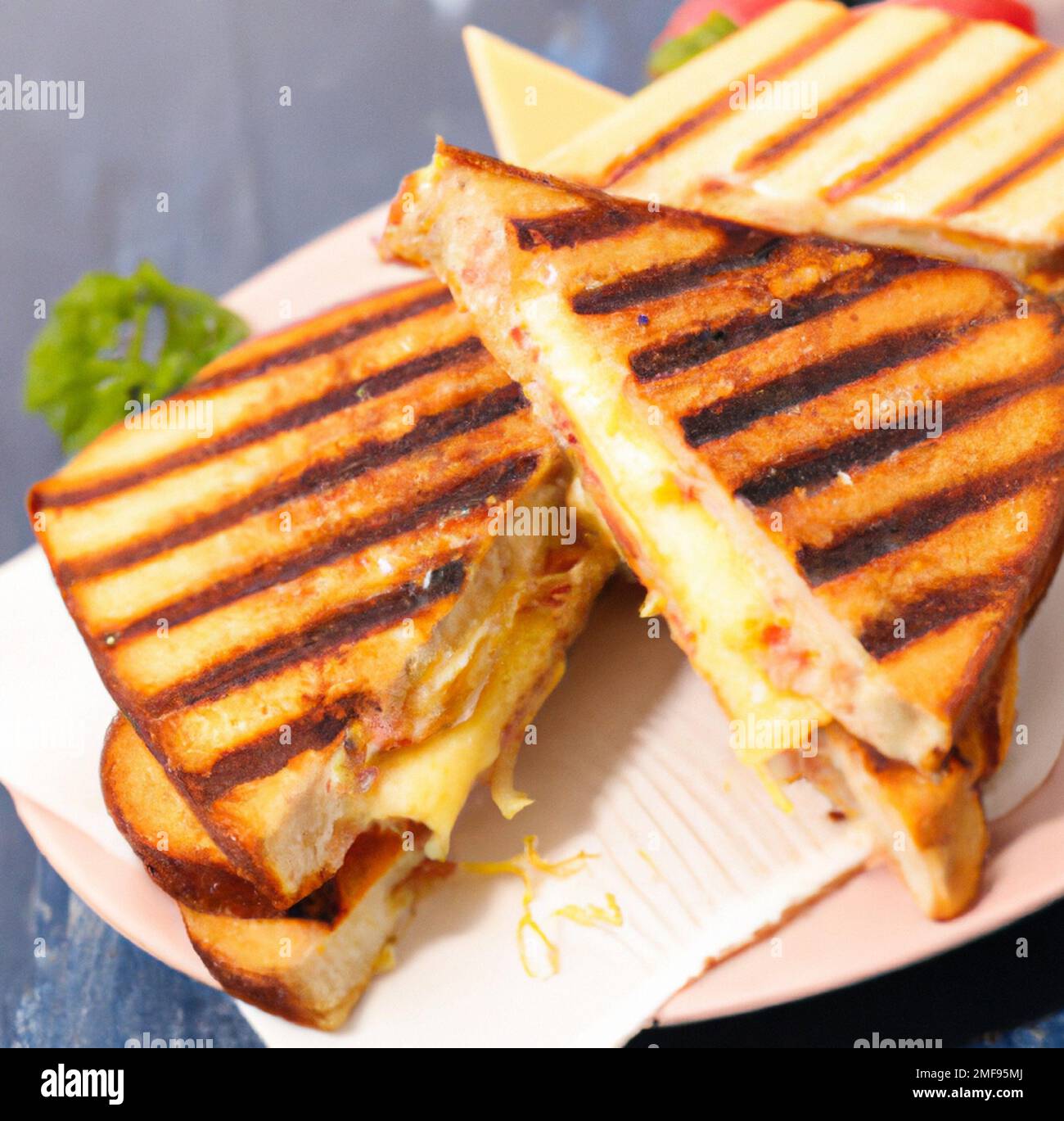 Gegrilltes Käse-Sandwich Stockfoto