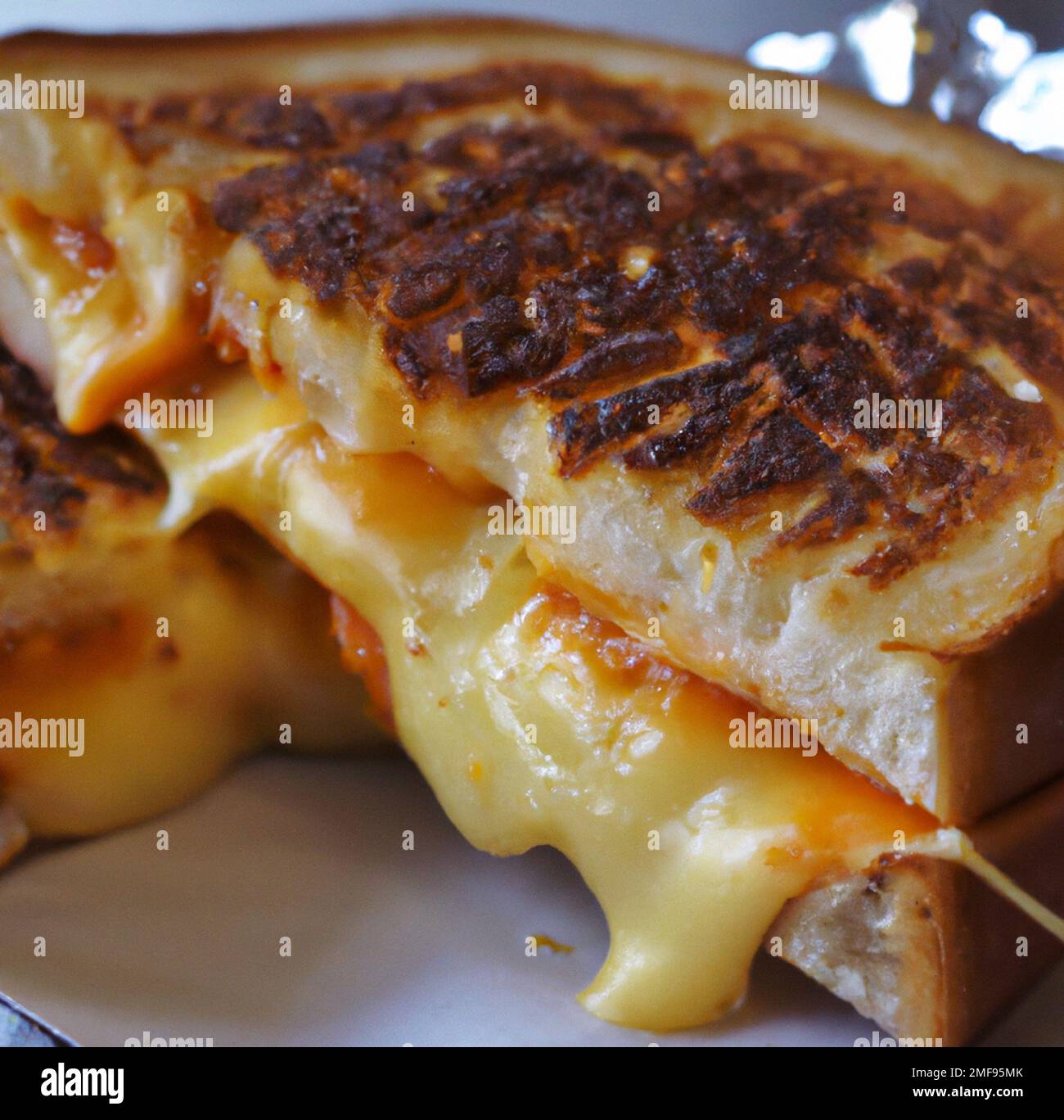 Gegrilltes Käse-Sandwich Stockfoto